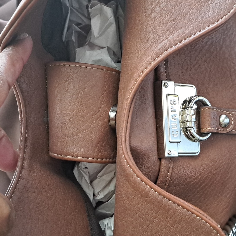 Chaps Leather Bag - image 7